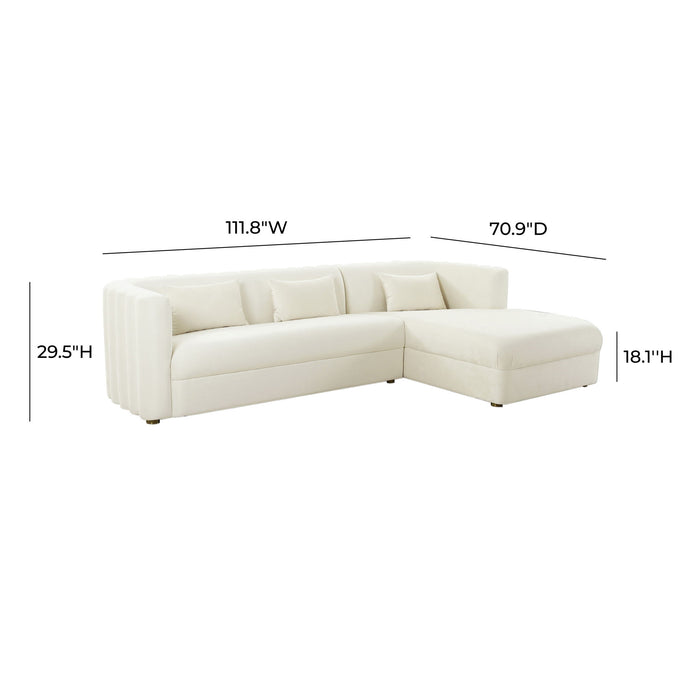 Callie - Velvet Sectional - RAF