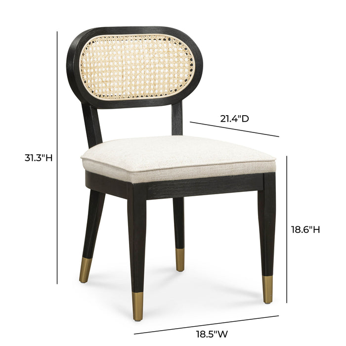 Cosette - Dining Chair - Black / Cream