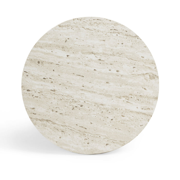 Asta - Concrete Indoor/Outdoor Side Table - Travertine