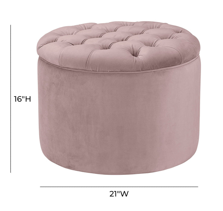 Queen - Velvet Storage Ottoman