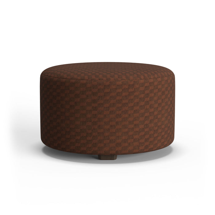 Pouf - Fabric Cocktail Ottoman - Olive