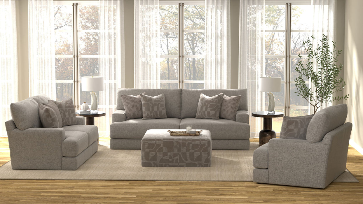 Zeke - Cocktail Ottoman - Cloud