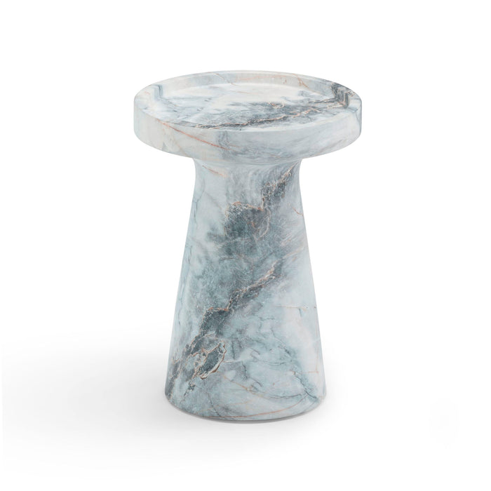 Zara - Indoor / Outdoor Side Table - Blue / White