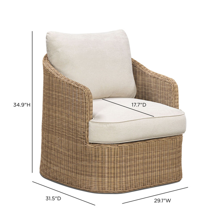Axel - Boucle Outdoor Accent Chair