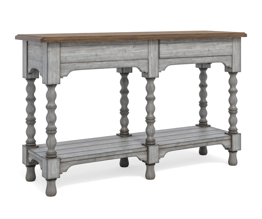 Plymouth - Sofa Table With Drawers - Gray