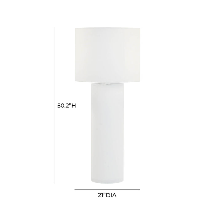 Cleopatra Cream Linen Floor Lamp