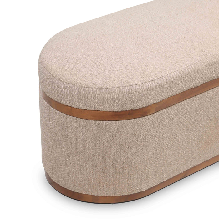 Olivier - Boucle Oval Storage Ottoman
