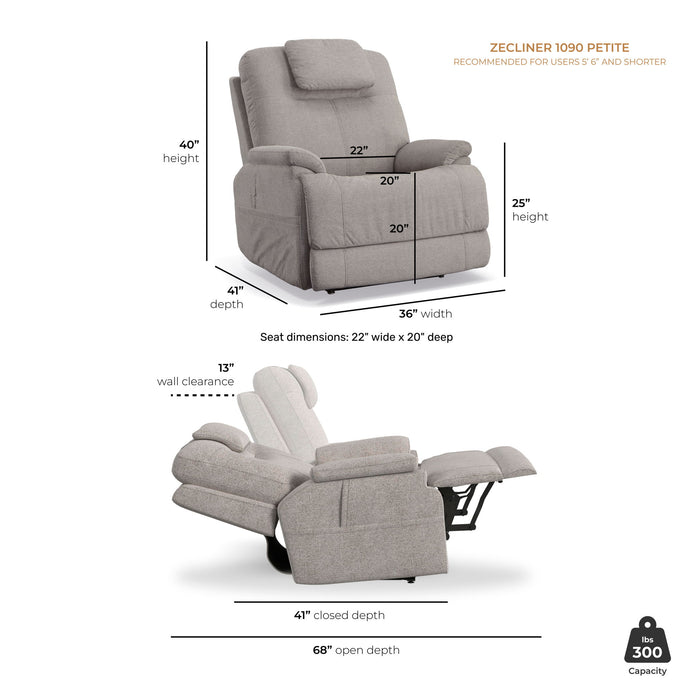 Zecliner Model 2 Petite - Power Recliner