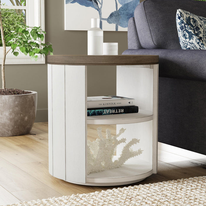 Melody - Round End Table - White