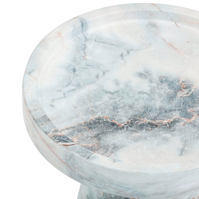 Zara - Indoor / Outdoor Side Table - Blue / White