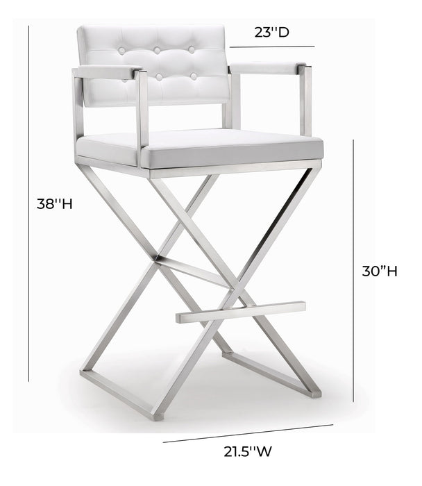 Director - Stainless Steel Barstool