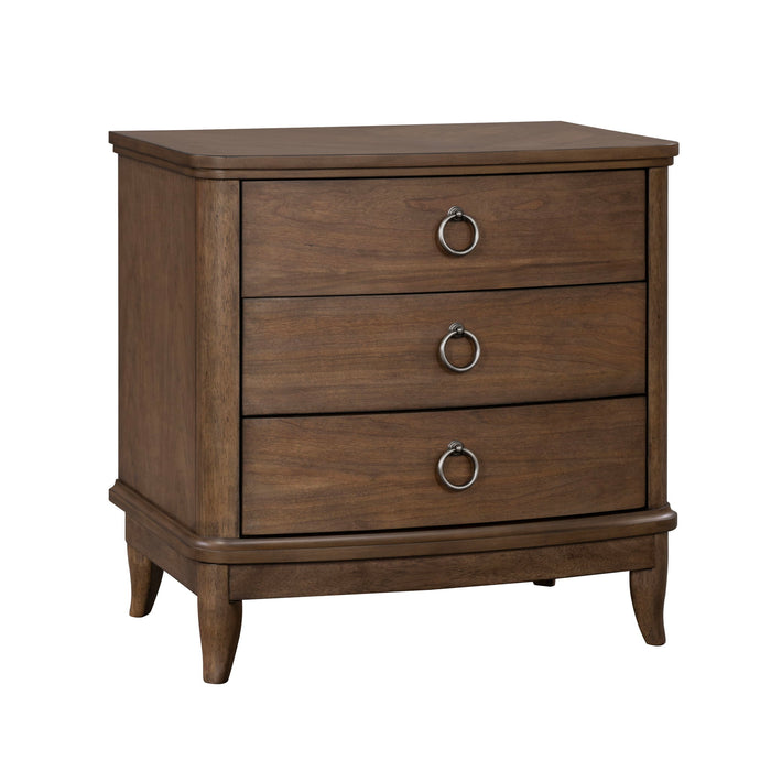 Bellevue - 3-Drawer Nightstand - Whiskey Brown