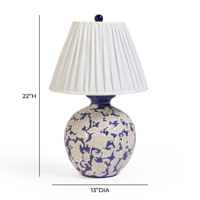 Diana - Table Lamp - Blue & White