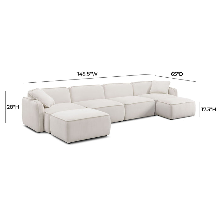 Travie - 6-Piece Modular U-Sectional