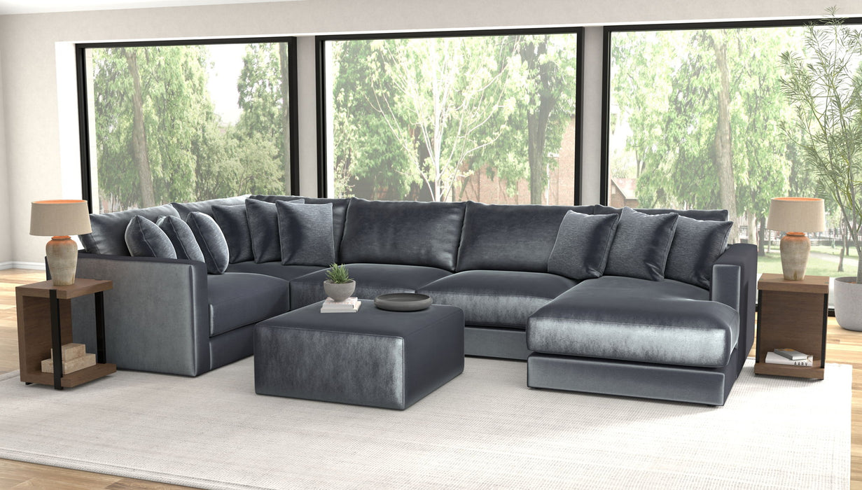 Remington - Modular Sofa And Cocktail Ottoman - Slate