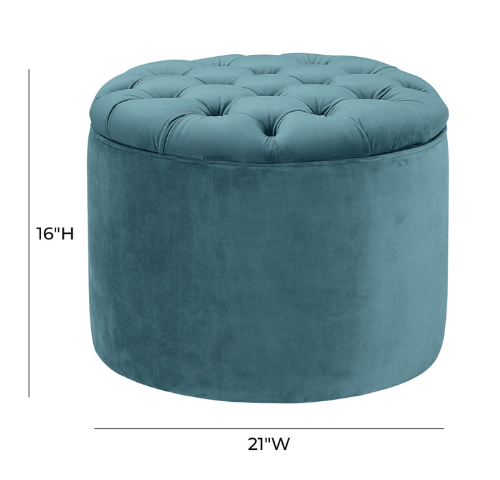 Queen - Velvet Storage Ottoman