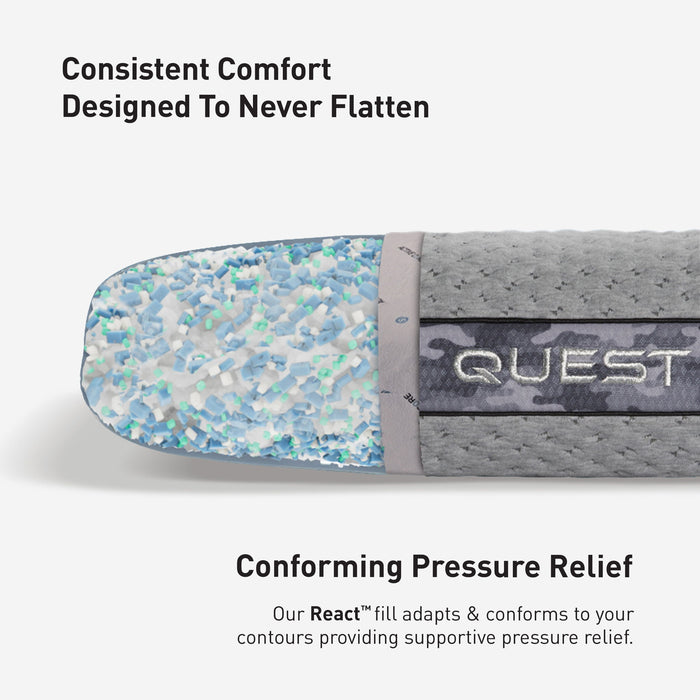 Quest Performance - Standard Medium-Soft Support Pillow For Warm Sleepers