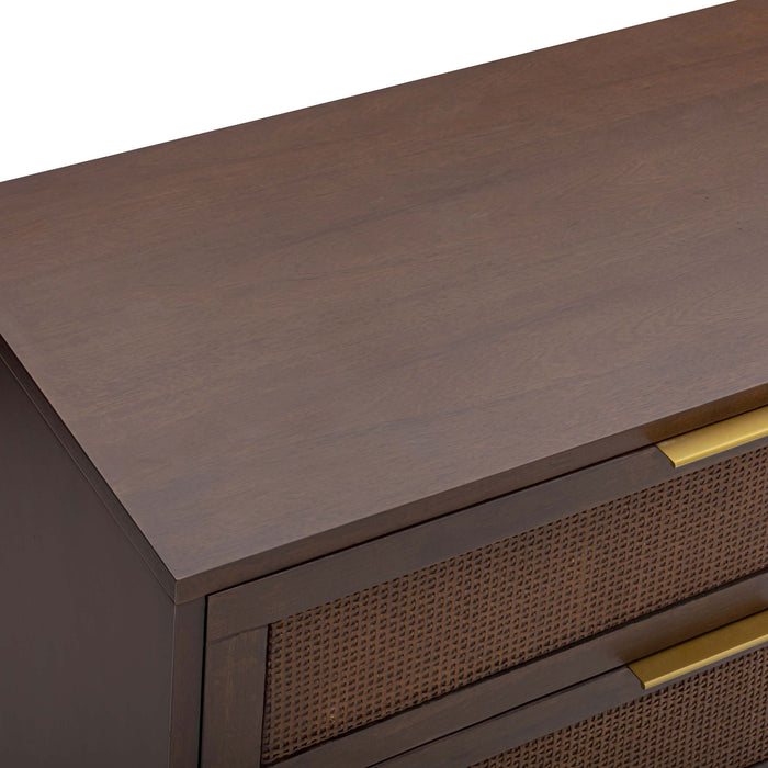 Sierra - 6-Drawer Dresser - Dark Chocolate Brown