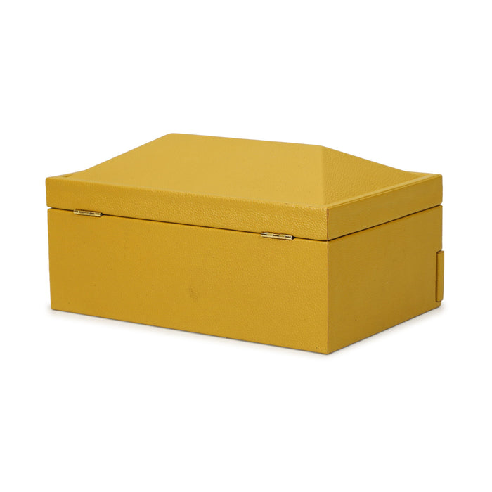 Knox - Vegan Leather Contract-Grade Jewelry Box - Mustard Yellow