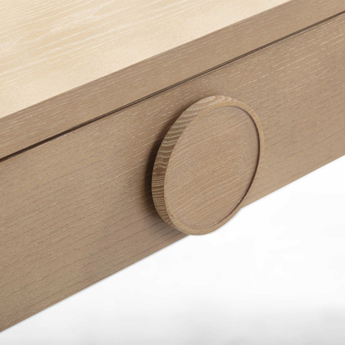 Moonrise Natural Ash 2-Drawer Vanity Desk