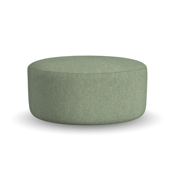 Pouf - Fabric Cocktail Ottoman - Olive