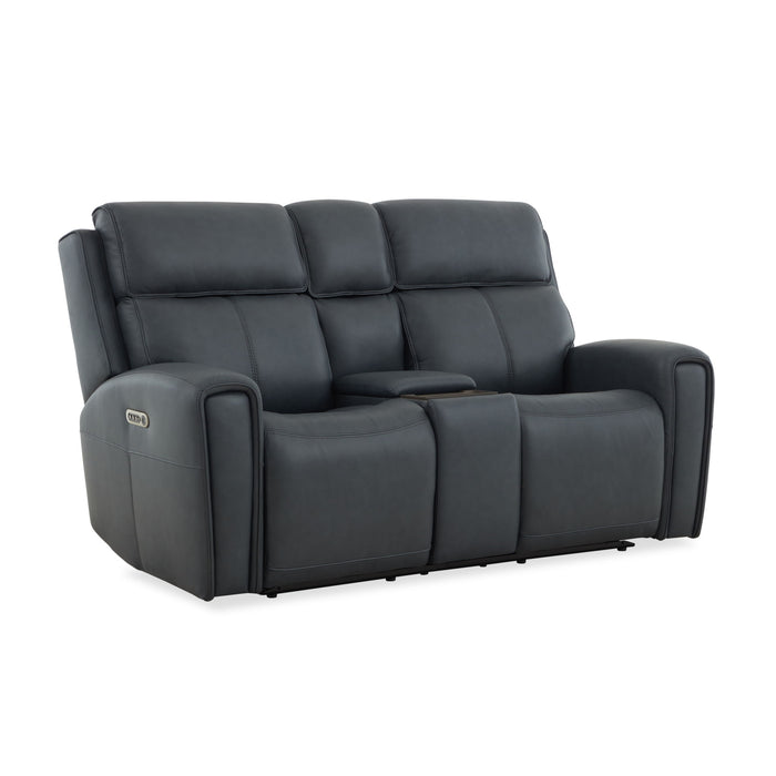 Warren - Power Reclining Loveseat With Console, Power Headrest & Lumbar