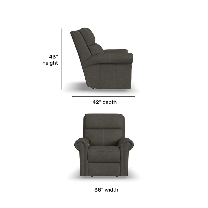 Bernard - Power Recliner With Power Headrest & Lumbar