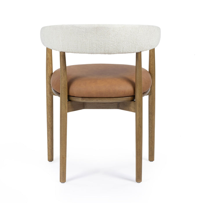 Vina - Dining Chair - Cognac / Cream