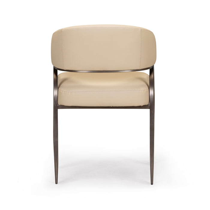 Tatum - Performance Vegan Leather Dining Chair - Taupe