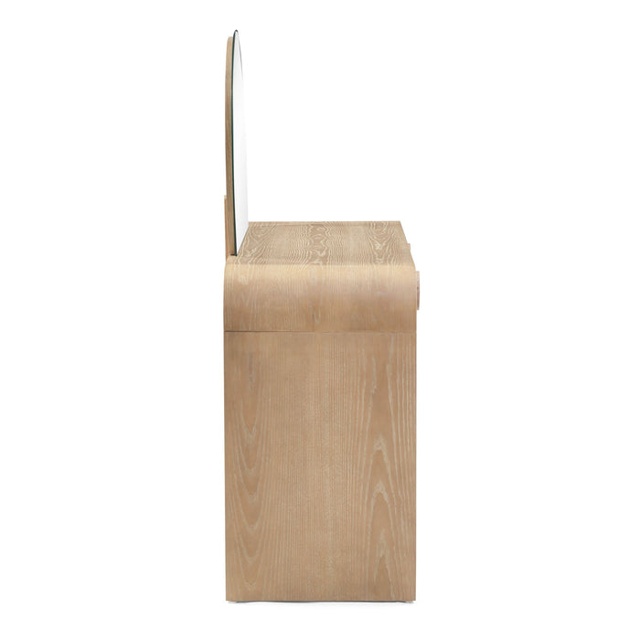 Moonrise Natural Ash 2-Drawer Vanity Desk