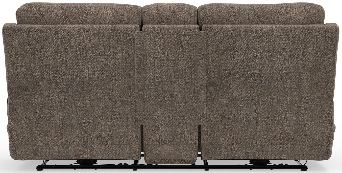 Joya - Power Headrest Power Lay Flat Reclining Console Loveseat With CR3 Heat/Massage/Lumbar/ZG