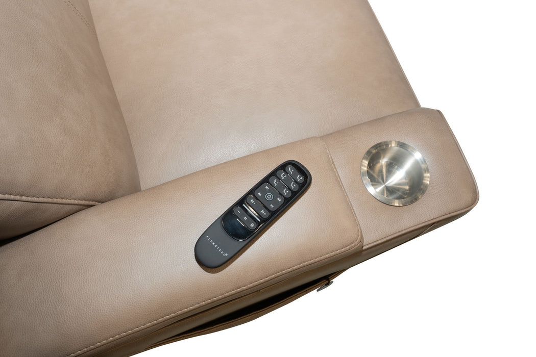 Vibe - Power Reclining Loveseat With Console, Power Headrest, Lumbar, Heat, Massage & Pulse