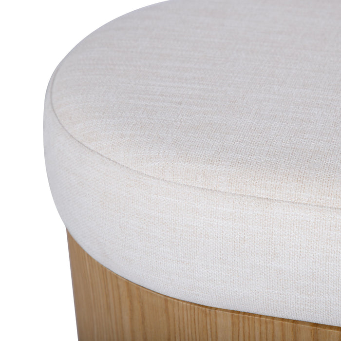 Poppi - Performance Fabric Storage Bench - Cream