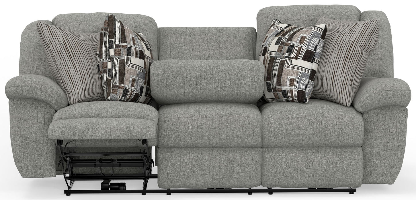 Trifecta - Sofa With 3 Recliners and Drop Down Table