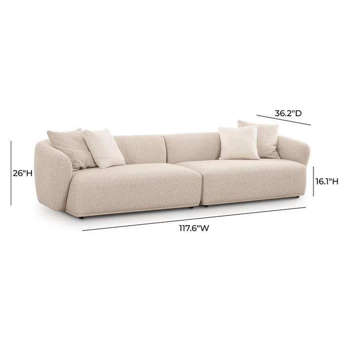 Sylvie - 4-Seater Sofa - Cream