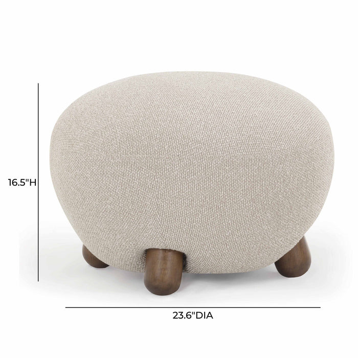 Pucker - Boucle Ottoman - Warm Gray
