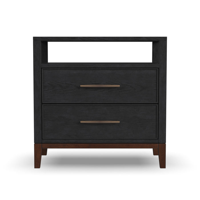 Waterfall - Nightstand - Black