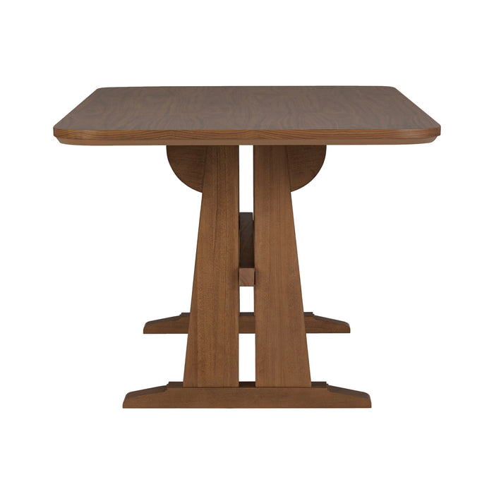 Lincoln - Rectangular Dining Table - Brown