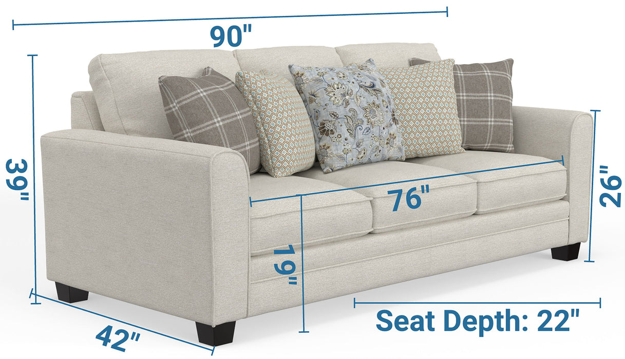 Magnolia - Sofa - Shell
