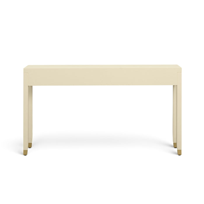 Dani - Faux Shagreen 2-Drawer Console Table - Cream