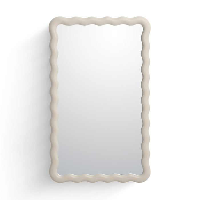 Faire - Squiggle Wall Mirror - Cream