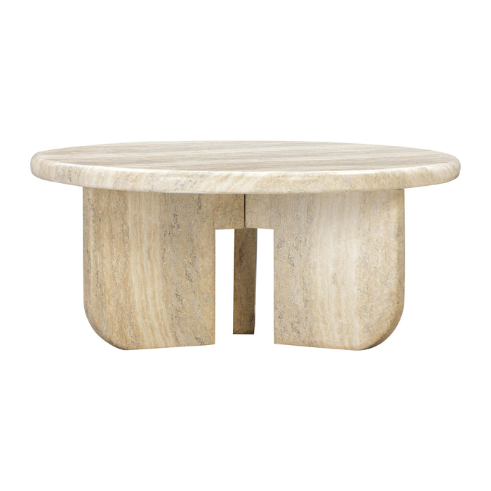 Patrizia - Concrete Round Coffee Table - Natural