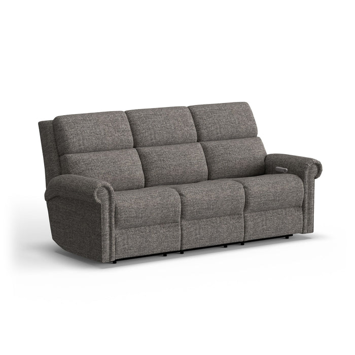 Bernard - Power Reclining Sofa With Console, Power Headrest, & Lumbar