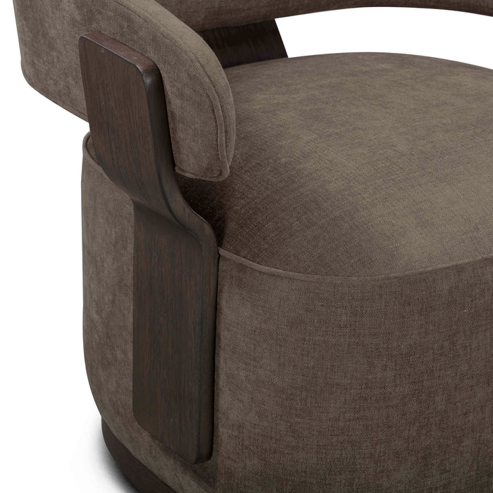 Madison - Linen Chenille Swivel Accent Chair