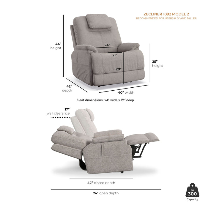 Zecliner Model 2 - Power Sleep Chair