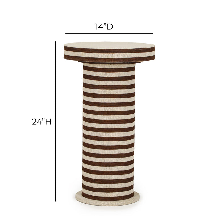 Lyra - Striped Cotton Jute Contract-Grade Table