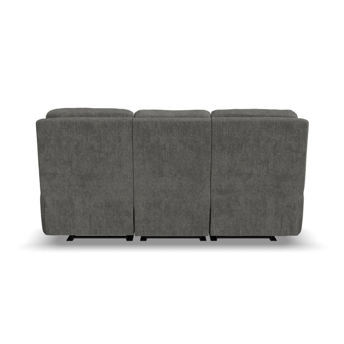 Penn - Fabric Power Reclining Sofa With Power Headrests & Lumbar