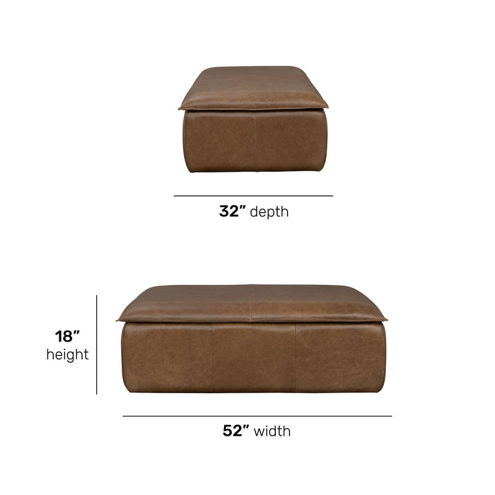 Crawford - Leather Rectangular Storage Ottoman