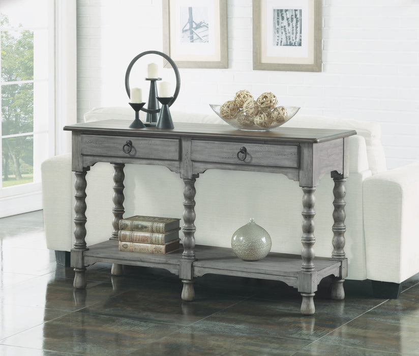 Plymouth - Sofa Table With Drawers - Gray