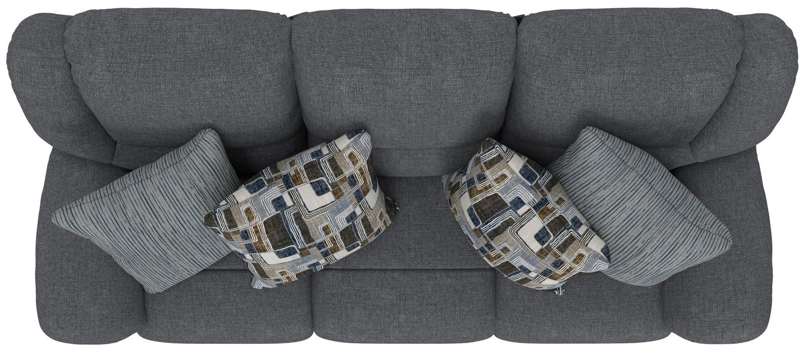 Trifecta - Sofa With 3 Recliners and Drop Down Table
